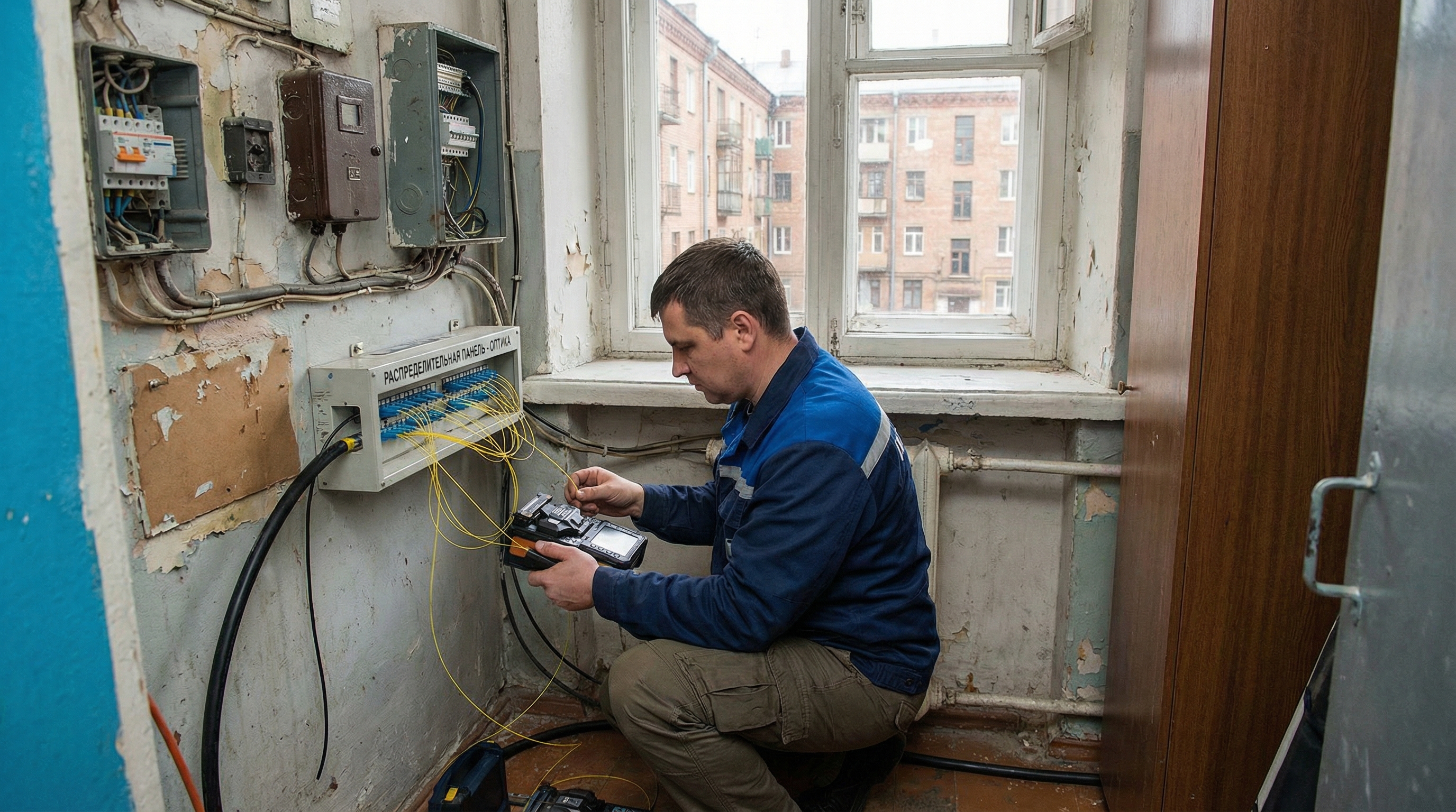 Ремонт оптоволоконной линии