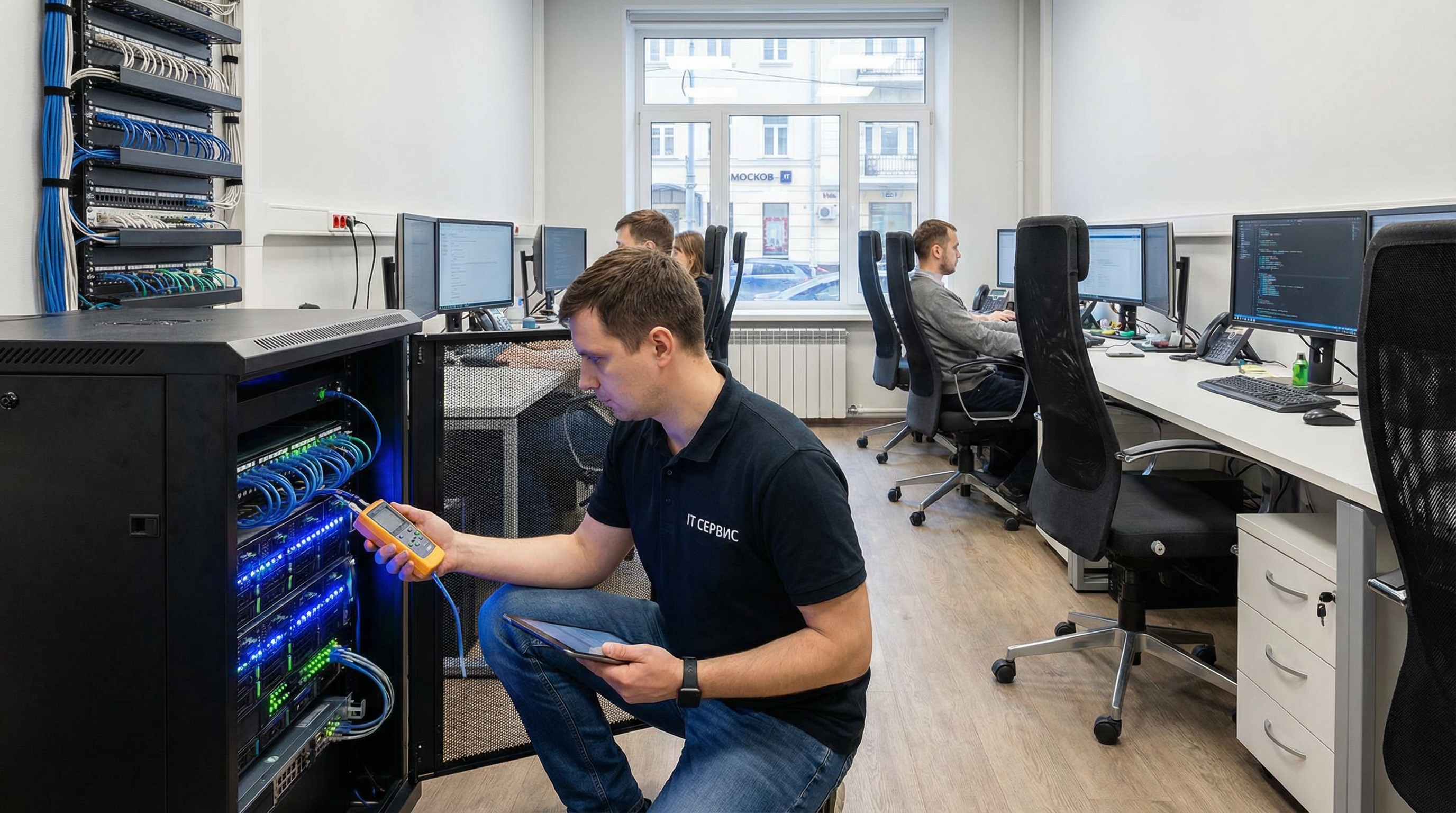 Обслуживание офисных сетей и компьютерной техники